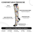 thumbnail image 2 of Pofeuu Lilies Flowers Print Compression Socks for Women & Men Circulation - Best Support for Nurses,Running,Athletic,Sports, 2 of 7