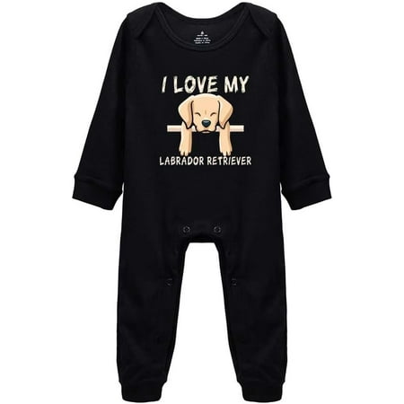 

I Love My Labrador Retriever Cute Infant Clothes for Long Sleeve Newborn Crawl Bodysuit