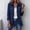 BU2, variant on Denim Jacket for Women Long Sleeve Button Down Collared Jean Jacket with Floral Embroidery and Ruffle Casual Loose Fit Outerwear for Ladies