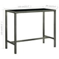 thumbnail image 4 of vidaXL 7 Piece Garden Bar Set with Cushions Poly Rattan Grey, 4 of 5