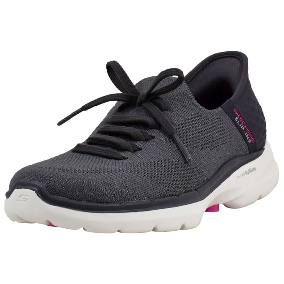 Skechers Walking Shoes for Women Slip-Ins Go Walk 6 Hands Free Shoes Breathable Mesh Cushioned Memory Foam Foam Lightweight Support Traction