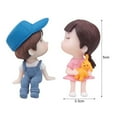 thumbnail image 6 of Romantic Couple Figurines in Love , 2Inch Hand Painted Sweet Loving Together Couple Sculpture- Best Gift for Valentine's Day, Wedding Anniversary,Weddings, 6 of 8