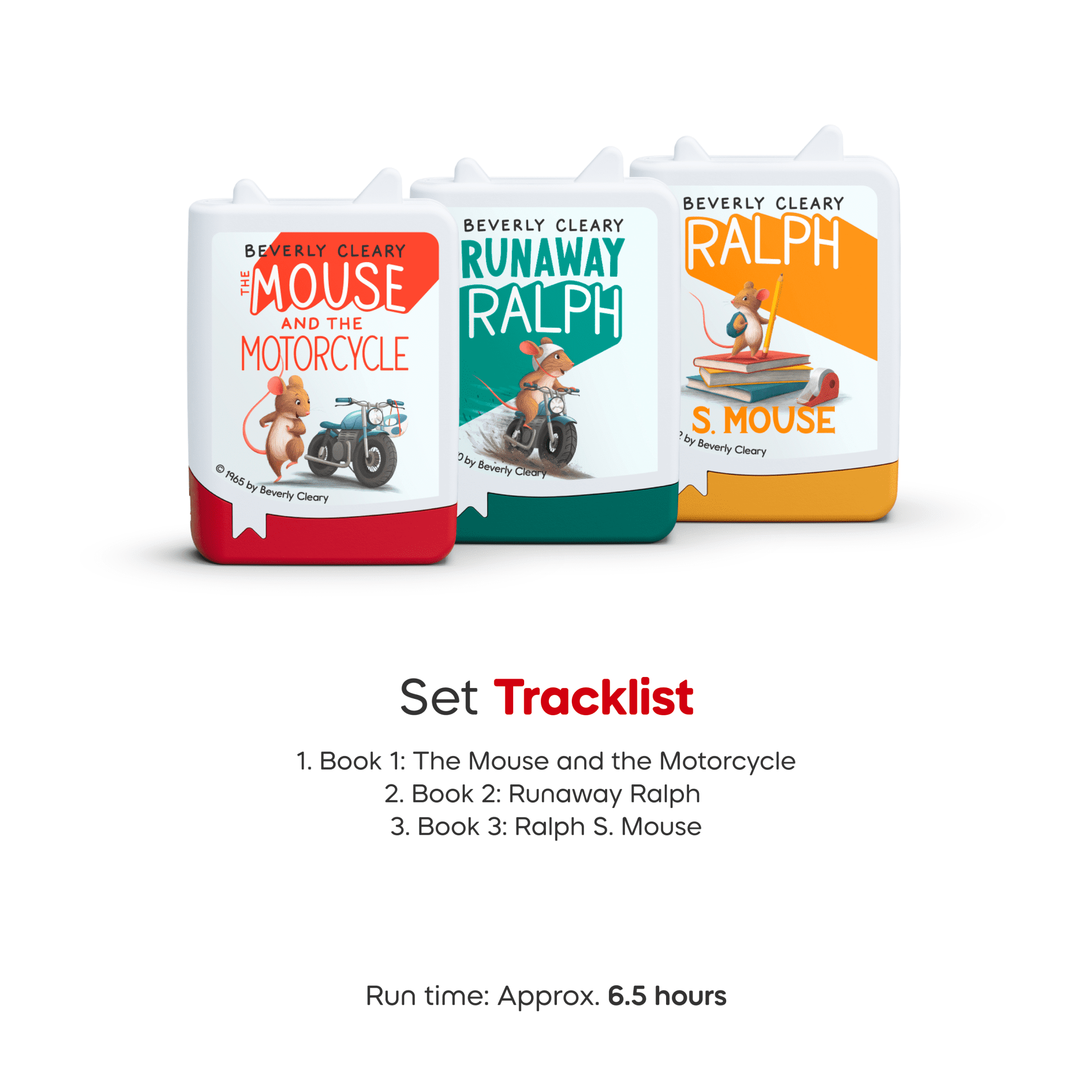 tonies The Ralph S. Mouse Collection Audiobooks Set, 3 Pack, Age Group 8+
