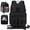 Black, variant on RAINSMORE 15.6 Inch Camera Bags Camera Backpack for Photographers Waterproof Camera Case with Rain Cover & Tripod Holder, Green