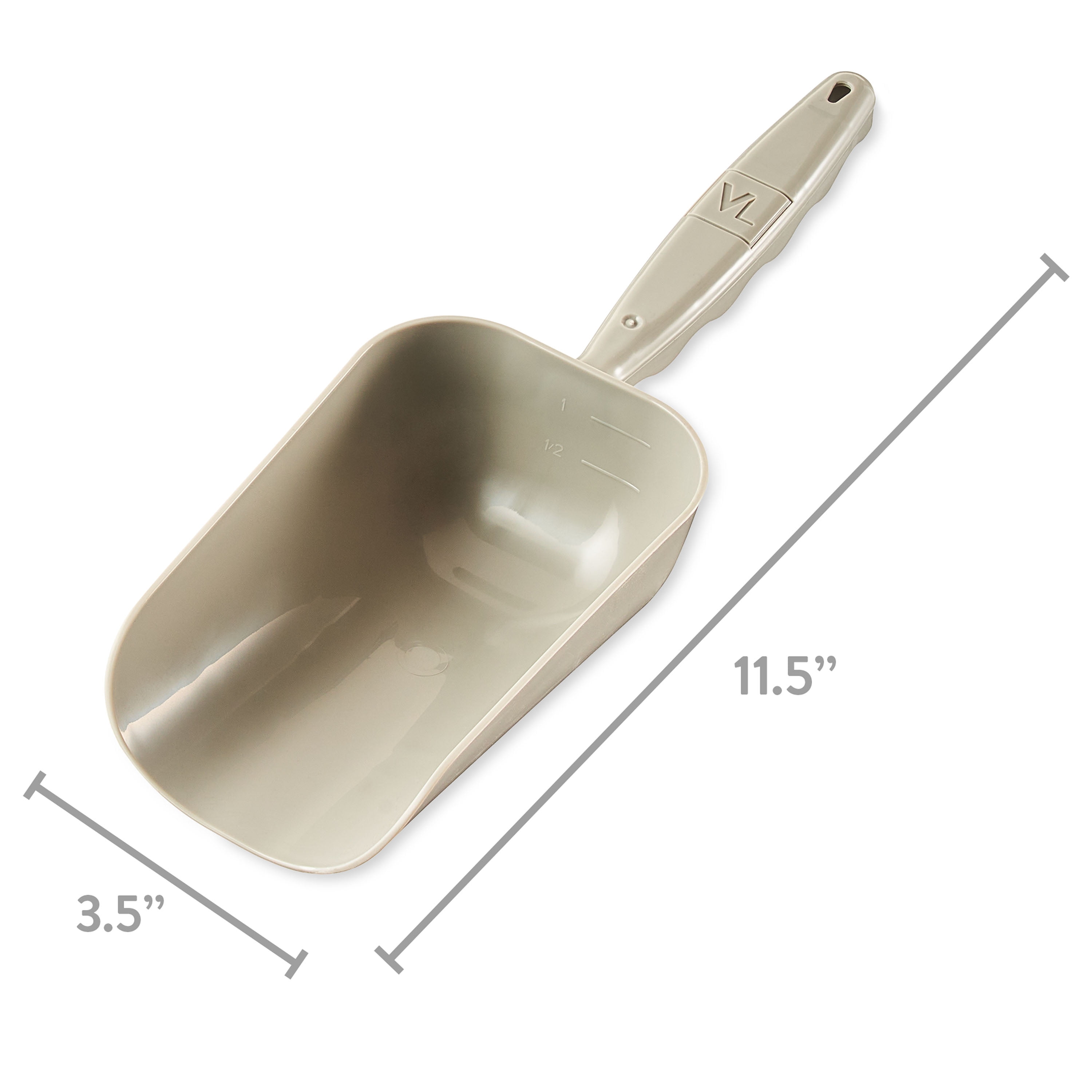 EveryYay For Good Measure Grey Food Scoop, 1 Cup