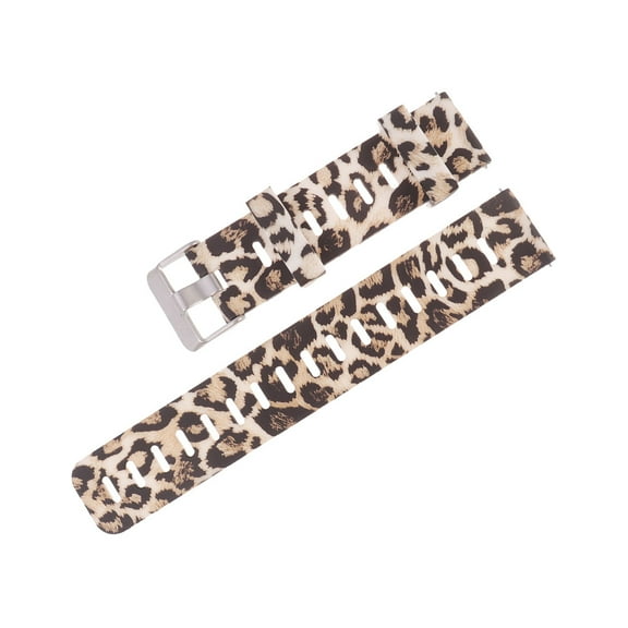 Tineasur Quick Release Watch Strap Silicone Watch Bands in Leopard for Women 1Pack