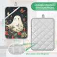 thumbnail image 6 of Yayeee Pot Holders Kitchen Heat Resistant with Pocket 7"x9.8" Cotton Oven Cooking Hot Pads, Happy Ghost, 6 of 7