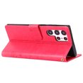 thumbnail image 7 of Cute Butterfly Phone Case for Samsung Galaxy S24 Ultra (2024) - Lightweight Faux Leather/TPU Folio Wallet Case with View Stand / Card Slots Features, Protective Portable Cover Shell, Red, 7 of 7