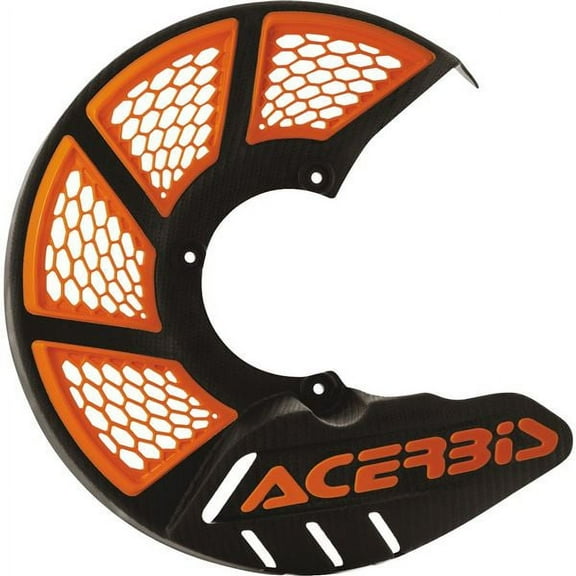 Acerbis Mini X-Brake 2.0 Black/Orange Vented Brake Disc Cover (2630555229)