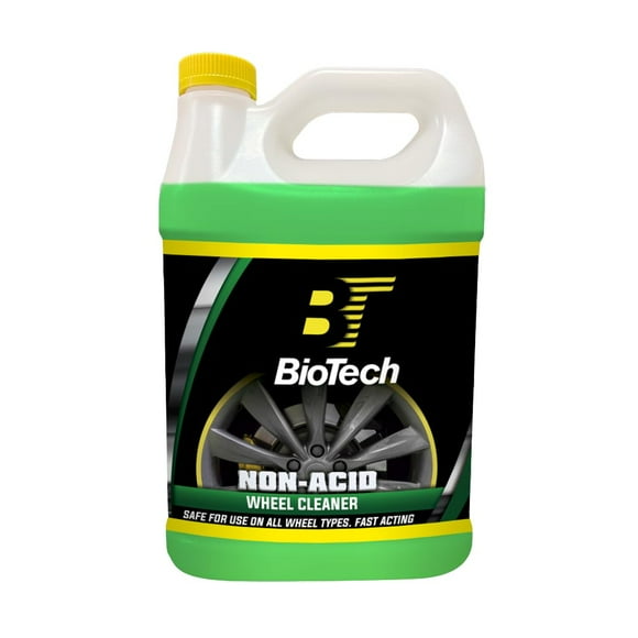 BioTech Nettoyant pour Roues Sans Acide, Non Inflammable, Sans Acide, Sans Fumées Toxiques, Élimine le Carbone, la Graisse, l'Oxydation, la Saleté et la Crasse 128 oz (1)