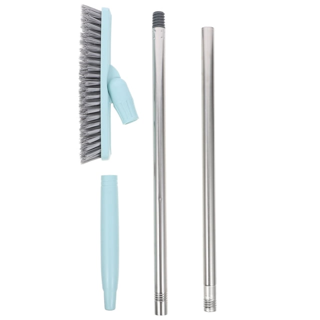 Brosse à Récurer à Long Manche, Brosse de Baignoire Rotative, Brosse pour Crevasses de Plancher et Coulis