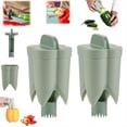 thumbnail image 2 of 2 Piezas Descorazonador de Pimientos, Removedor de Núcleo de Semillas de Pimientos, Dispositivo Separador de Núcleo de Frutas y Verduras, 2 of 5