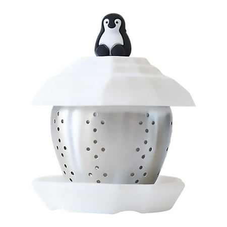 

1pc Tea Filter Stainless Steel Tea Strainer Lovely Penguin Tea Steeper
