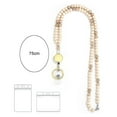 thumbnail image 5 of Sylvtty Women Lanyard Retractable ID Holder Cord Natural Wood Beads Stainless Steel Clasp Teacher Keychain School Accessory, 5 of 7