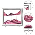 thumbnail image 7 of Aoderun Moving Sand Art Liquid Motion Square Glass Sandscapes Decor Home Office (10×12in,Pink), 7 of 7