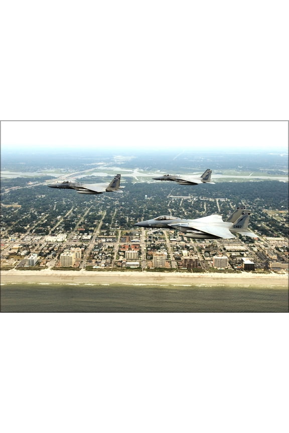 24"x36" Gallery Poster, F-15C Eagle f-15 fighters Florida Air National Guard Jacksonville