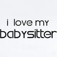 thumbnail image 2 of CafePress - I Love My Babysitter Infant Bodysuit - Baby Light Bodysuit, Size Newborn - 24 Months, 2 of 4