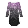 thumbnail image 3 of Birdeem Womens Fashion 3/4 Sleeve Round Neck Loose Tops Blouse, 3 of 10