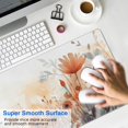 thumbnail image 7 of Rectangle Wild Floral Flower Mouse Mat, Ink Painting Flowers Design, Large Non-Slip Rubber Gaming Mouse Pad with Stitched Edges, Office Mouse Pad for Women Men Kids, 31.5x11.8in, 7 of 7