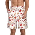 thumbnail image 1 of Balery Gingerbread Holiday Sweets Traje de Baño Estilo Hawaiano para Hombre, Shorts de Secado Rápido con Bolsillos-3X-Large, 1 of 6