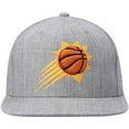 thumbnail image 2 of Men's Mitchell & Ness Heathered Gray Phoenix Suns 2.0 Snapback Hat, 2 of 5