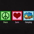 thumbnail image 3 of CafePress - Peace Love Camping Women's Dark T Shirt - Women's Traditional Fit Dark T-Shirt, 3 of 4