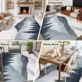 thumbnail image 5 of 5'x8' Area Rugs, Grey Orange Indoor Outdoor Area Rug for Living Room Bedroom, Modern Abstract Art Mountain Forest Washable Bathroom Rugs Kitchen Floor Carpet Mats Home Decor Aesthetic, 5 of 8