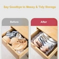 thumbnail image 3 of Sock Organizer Foldable Drawer Organizer Stockings Organizer Storage Boxes for Socks Stockings Ties, 3 of 8