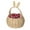 Nude, variant on Wickerwise Hand-Woven Easter Bunny Ear Basket with Handle – Multi-Purpose Paper Rope Wicker Basket for Easter Egg Hunts, Picnics, Flower Arrangements, Food Storage, Party, and Home Decor, Nude