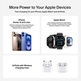 thumbnail image 2 of Belkin MagSafe Charger Compatible, 3-in-1 Qi2 Wireless Charging Dock 25W, Adjustable Wireless Charger for iPhone 16, Apple Watch, AirPods, Desktop Phone Stand w/ 45W Adapter - Sand, 2 of 11