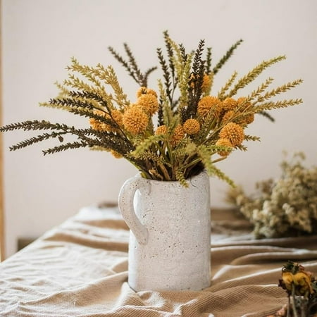 

RusticReach Artificial Craspedia Globosa Bundle Set 9 TallYellow-A-3Bundle