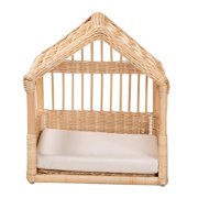 Baxton Studio Small Pet Bed with Removable Cushion, Multicolor