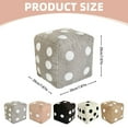 thumbnail image 3 of SuChun Spring Tree Flower Pillow Covers Dice Plush Pillow Cute Plush Dice Toy Plush Stuffed Dice Toys Creative And Fun Simulation Dice Cube Plush Fill Soft Sofa Cushion Perfect For Decoration, 3 of 9