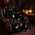 thumbnail image 5 of WWC Halloween Throw Blanket, 40x28 inch Cozy Plush Flannel Blanket, Soft Lightweight Halloween Decor Nap Blanket for Fall Sofa and Bedroom, 5 of 7