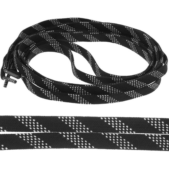 LEORX Shoelaces for Iceskates Wear-resistant Black 1 Pair