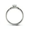 thumbnail image 4 of Stainless Steel Solitaire Round Cut Cubic Zirconia Promise Ring Size 8, 4 of 7