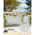thumbnail image 3 of Rustic Watercolor Sketch Lemon Fruit Outdoor Pillow Covers Set of 2,Decorative Waterproof Throw Pillow Case,Green Lattice on Farm Wood Barn Cotton Linen Soft Cozy Cushion Pillowcases, 3 of 7