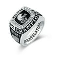 thumbnail image 2 of Mementos PJM Custom Men's Class Rings Sterling Silver for High School and College-Platinum-Champion, 2 of 6