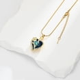 thumbnail image 4 of Crystal Cremation Jewelry for Ashes Rose Flower Urn Necklace for Ashes Women Heart Ashes Pendant Necklaces for Human / Pet, 4 of 7