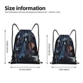 thumbnail image 2 of Goofa The Nightmare Before Christmas Print Drawstring Backpack Bag Sport Gym Sackpack Cinch Bags Drawstring Bags Draw String Sport Bag-Small, 2 of 6