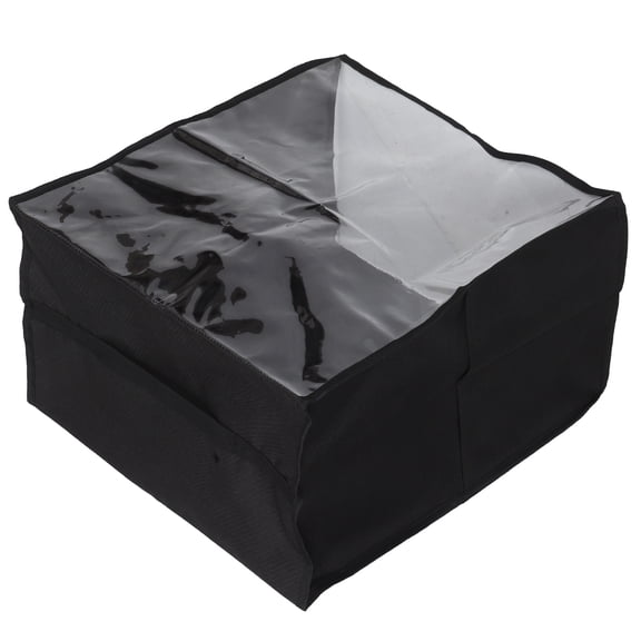 OFFIGAM Black Reusable Ice Cream Maker Cover with Storage Pockets, Polyester PVC Protective Sleeve