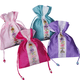 thumbnail image 1 of Set de bolsas de regalo bordadas con estampado floral de estilo coreano, 15 x 19 cm, 4 unidades, 1 of 3