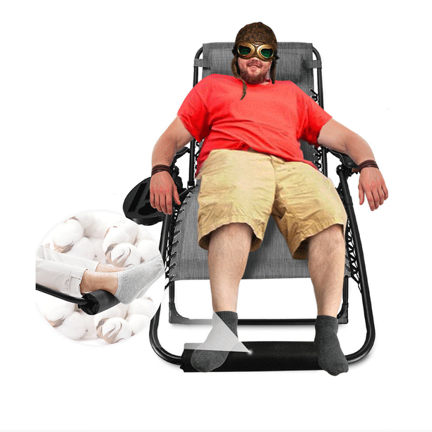 EZCHEER Zero Gravity Chair Oversized with Foot Rest Cushion, Can Hold