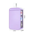 thumbnail image 3 of Hgallory Pop-up Pill Organizer with 3 Comps, Plastic Sealed Medicine Storage Box, Pill Organizers Container Cases Daily Vitamin Planners for Travel Trip, 4"x2.6"x1", 1 Pack, Purple, 3 of 8