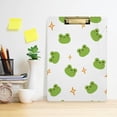 thumbnail image 6 of Coolnut Cute Frog Clipboard, Acrylic Standard A4 Letter Size Clip Board with Low Profile Clip for Office, Classroom, Doctor, Nurse and Teacher, 12.5"x9", 6 of 7