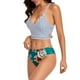 thumbnail image 4 of Nuevo traje de baño dividido para mujer Traje de baño sexy con estampado de rayas informales Fridja nalpqowj19442, 4 of 7