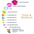 thumbnail image 2 of Cheer Collection 15 Piece Nested Bowl Set with Mixing Bowls, Colander, Sifter and Measuring Spoons, BPA-Free Bright Colorful Plastic, 2 of 7