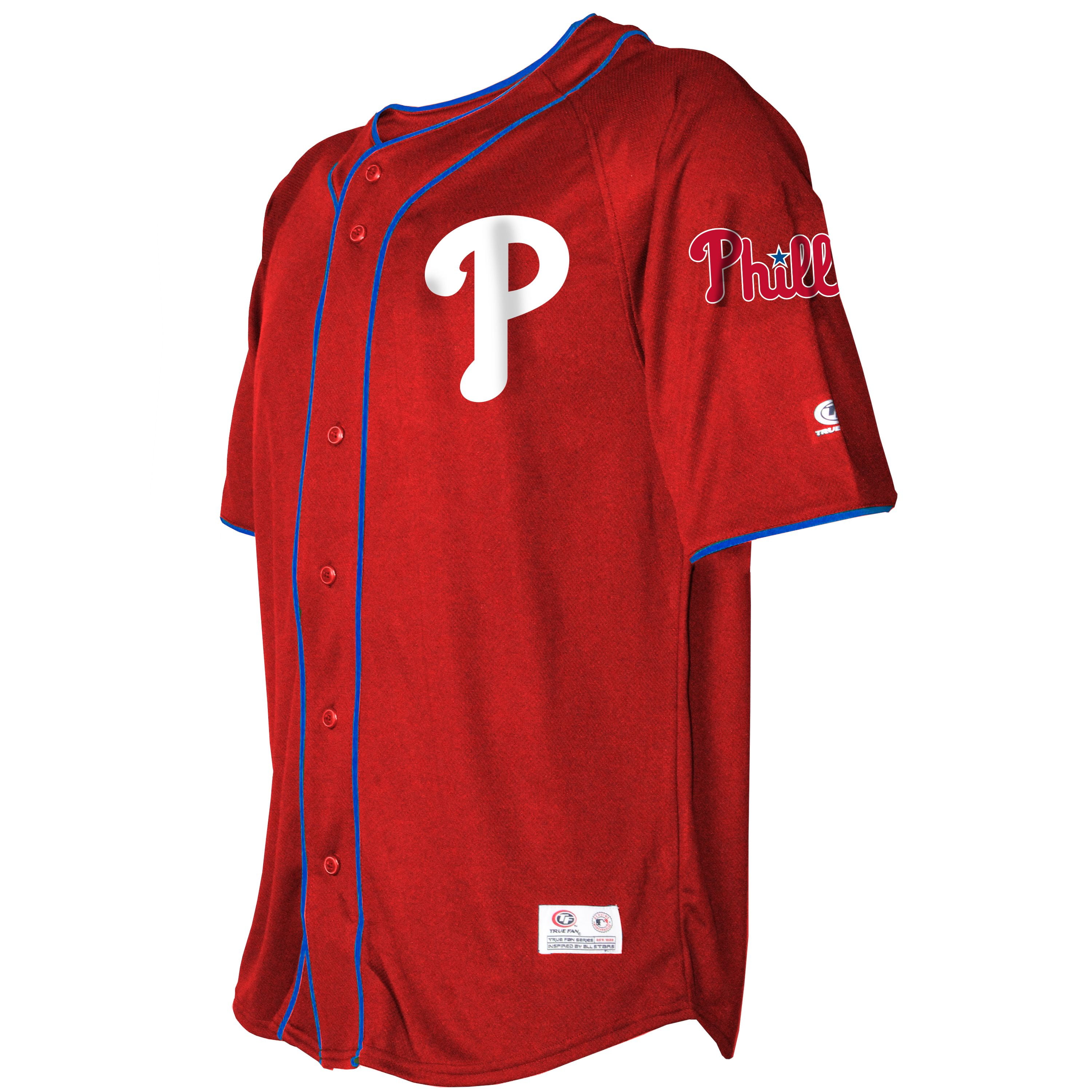 MLB Philadelphia Phillies Adult Button Down Jersey