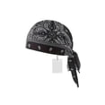 thumbnail image 2 of 1Pack Paisley Cooling Headscarf Cap Set Bandana Beanie, Breathable, Adjustable Straps (Black), 2 of 8