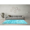 thumbnail image 3 of Ahgly Company Indoor Rectangle Oriental Light Blue Industrial Area Rugs, 7' x 10', 3 of 4